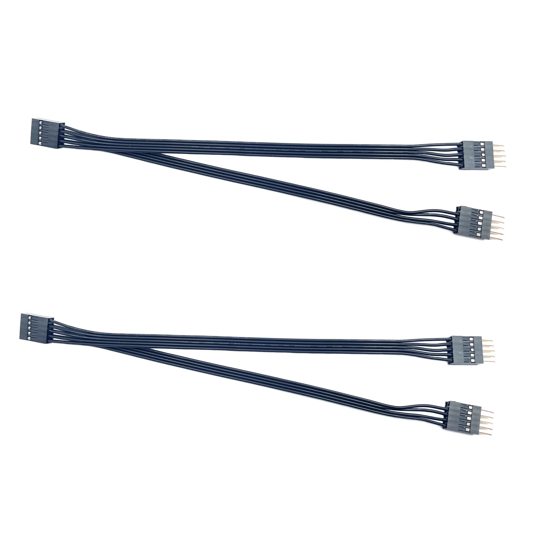 winwill2Pcs Motherboard USB Y Splitter Cable, USB 2.0 9-Pin to 2 9-Pin Leads Extension Port USB Cable for Computer Motherboard