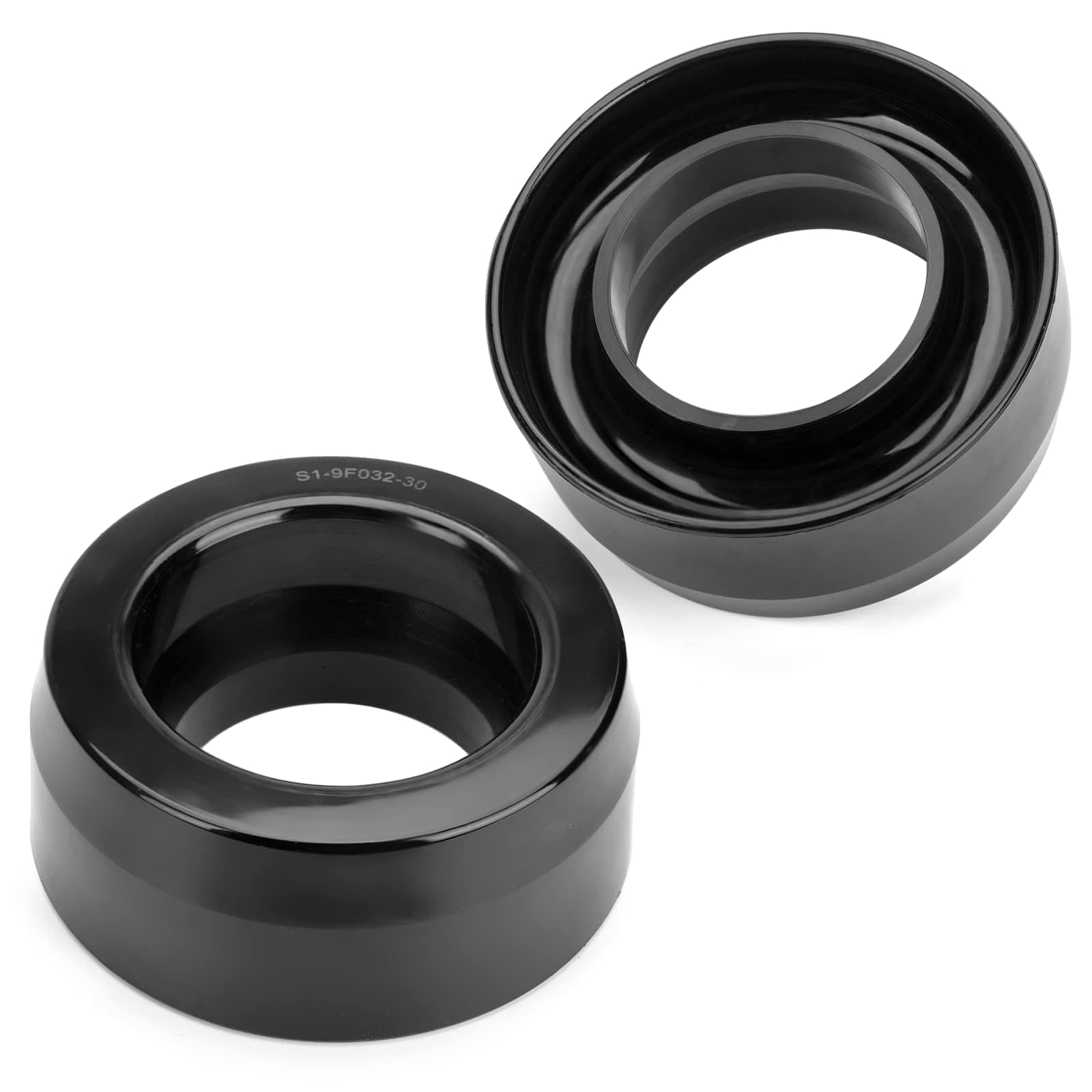 KSP 3" Front Leveling Lift Kit for 1994-2018 Dodge Ram 1500 2WD, 3 inch Spring Strut Spacers for 1994-2011 Dodge Ram 2500 3500 2WD，Raise 3" Front Suspension Level Kits on Dodge Ram 2PCS Black