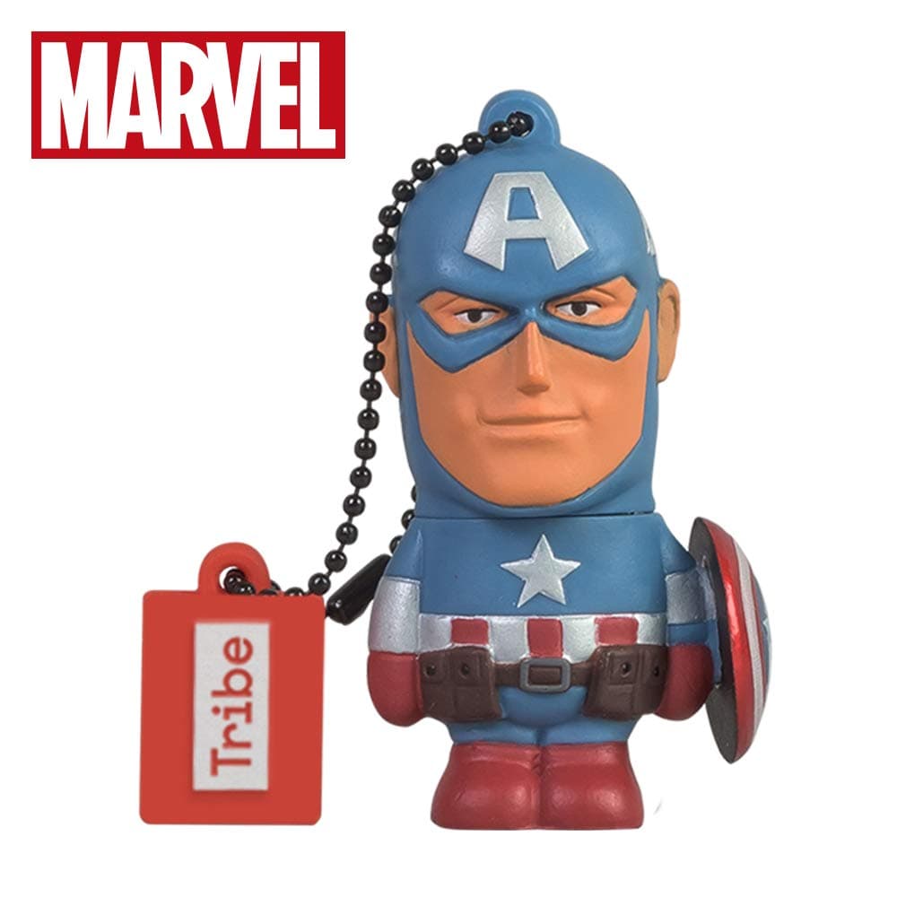 Marvel USB stick 16 GB Captain America - Original 2.0 Flash Drive, Tribe FD016501