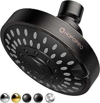 NBC News Recommended 5 Modes High Pressure Shower Head 4.1 Inch High Flow Fixed Showerheads Bathroom Showerhead for Luxury Shower Experience Even at Low Water Pressure