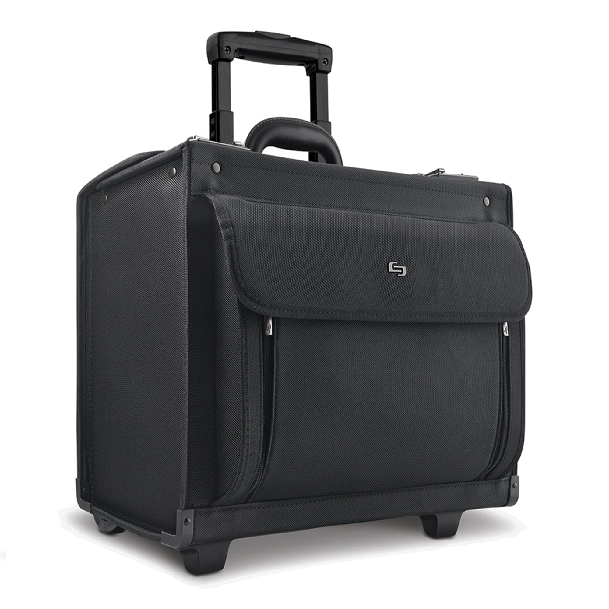 Solo New York Rolling Catalog Case with Wheels - Roller Laptop Bag, Wheeled Briefcase for Women & Men, Carry On Size for Travel, Litigation Bag for Lawyers, Fits 17.3" Computer - Classic, Black