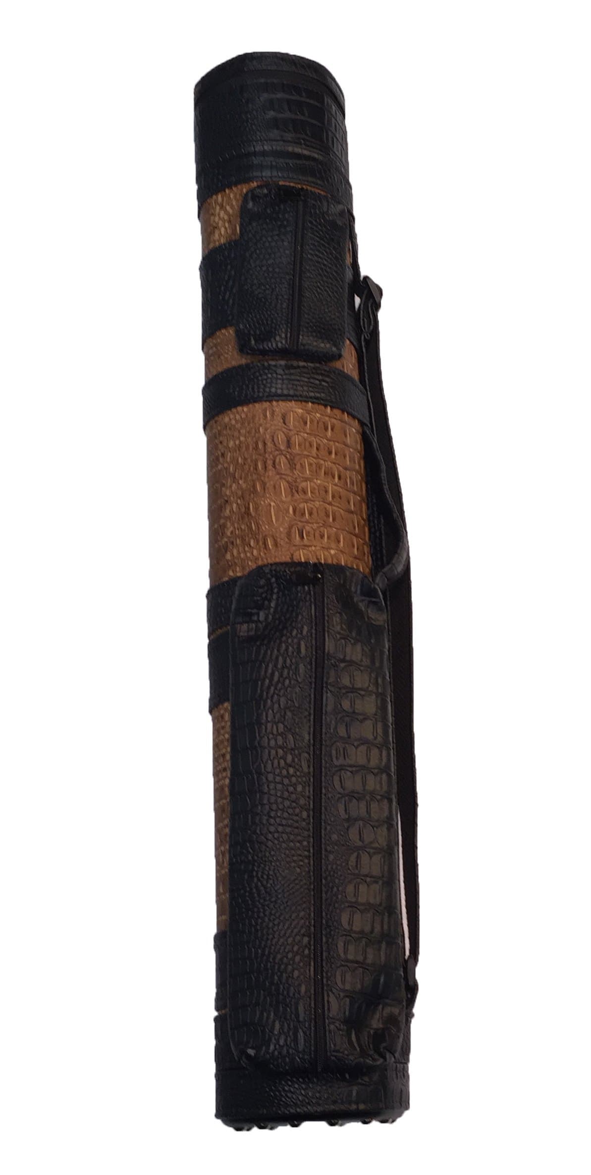 Giuseppe 3 x 6 Pool Cue Custom Carry Case - Cognac Croc 3 Butt 6 Shaft