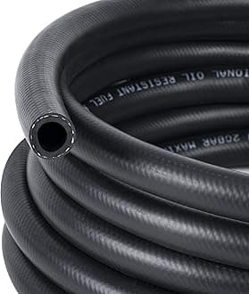 1/2 Inch (12mm) ID Fuel Line Hose 16.4FT NBR Rubber Push Lock Hose High Pressure 300PSI for Automotive Fuel Systems Engines
