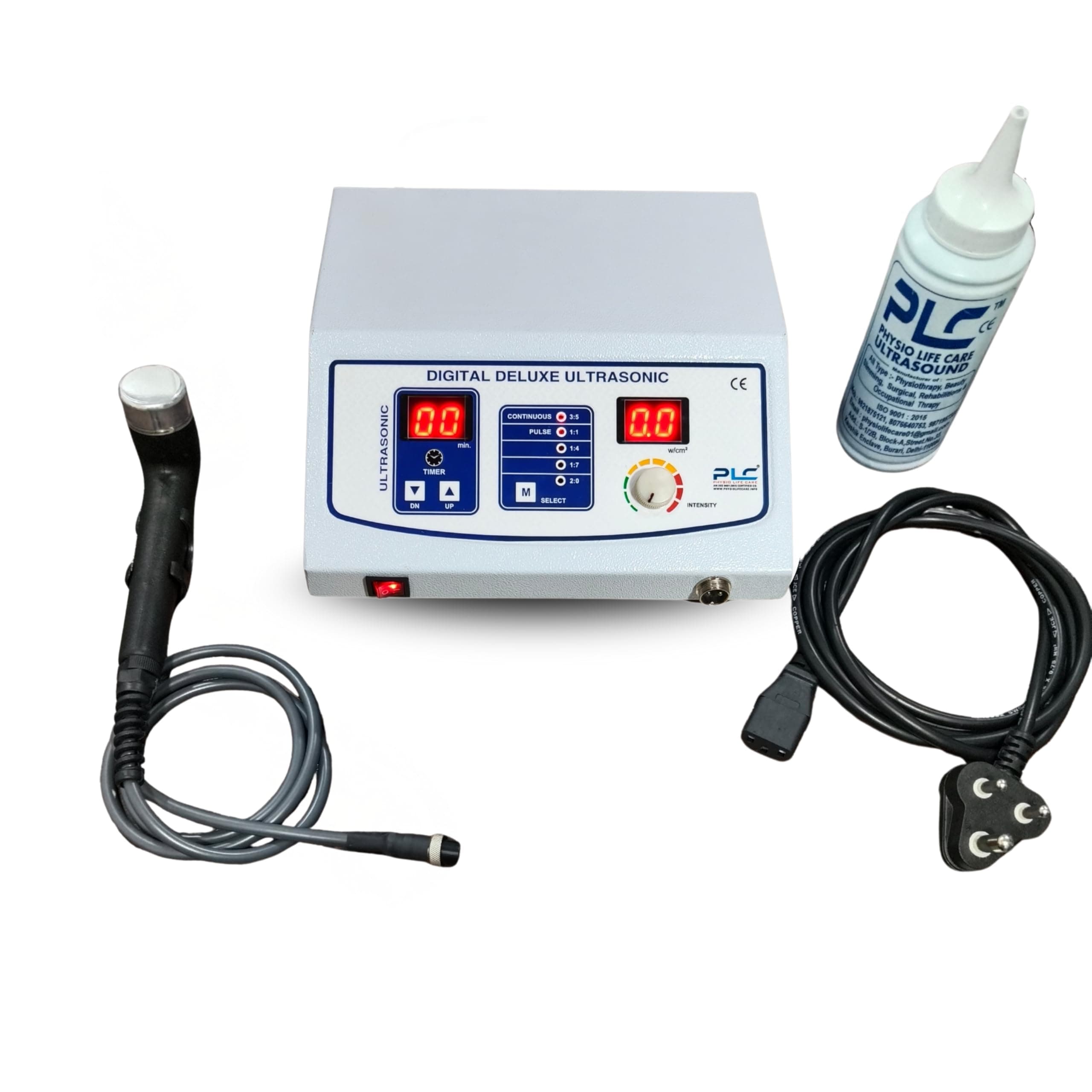 Ultrasound Physiotherapy Machine, 1 MHz Deep Tissue Therapy With Timer, Portable Ultrasound Machine For Pain Relief, Metal Body With 1 Year Warranty