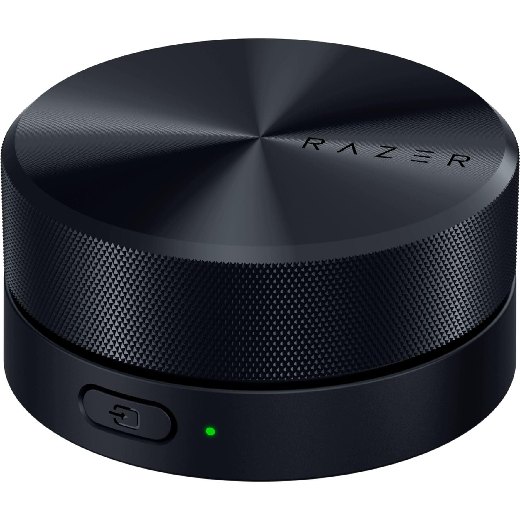 Razer Wireless Control Pod: Advanced Audio Control for Nommo V2 & Leviathan V2 Speakers - RGB Light Customization - Rotatable, Clickable Dial & Source Button - Durable Aluminum Alloy - USB & Bluetooth