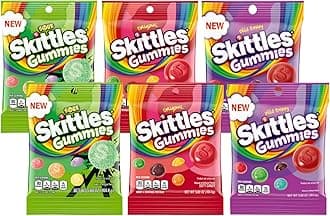 Skittles Gummies Variety Pack (Sour, Original, & Wild Berry) (Pack of 6) Variety Pack