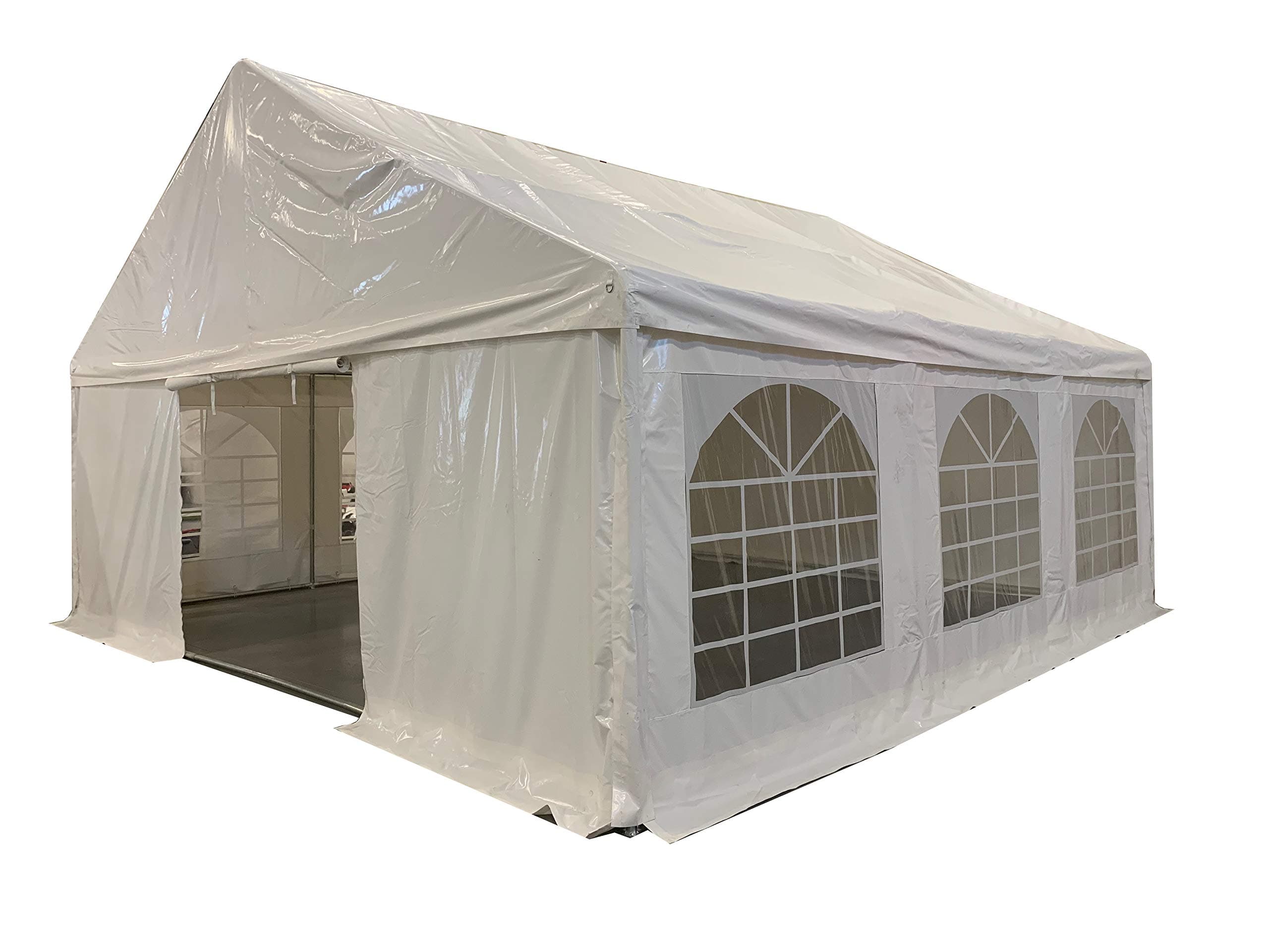 Shade Tree™ 20' x 20' Heavy Duty, Fire Resistant, Event Tent w/Sidewalls - 500g/m2 PVC Fabric