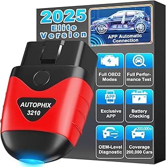 AUTOPHIX 3210 Bluetooth OBD2 Enhanced Car Diagnostic Scanner for iPhone, iPad & Android, Fault Code Reader Plus Battery Tester Exclusive App for Quality-Newest Generation