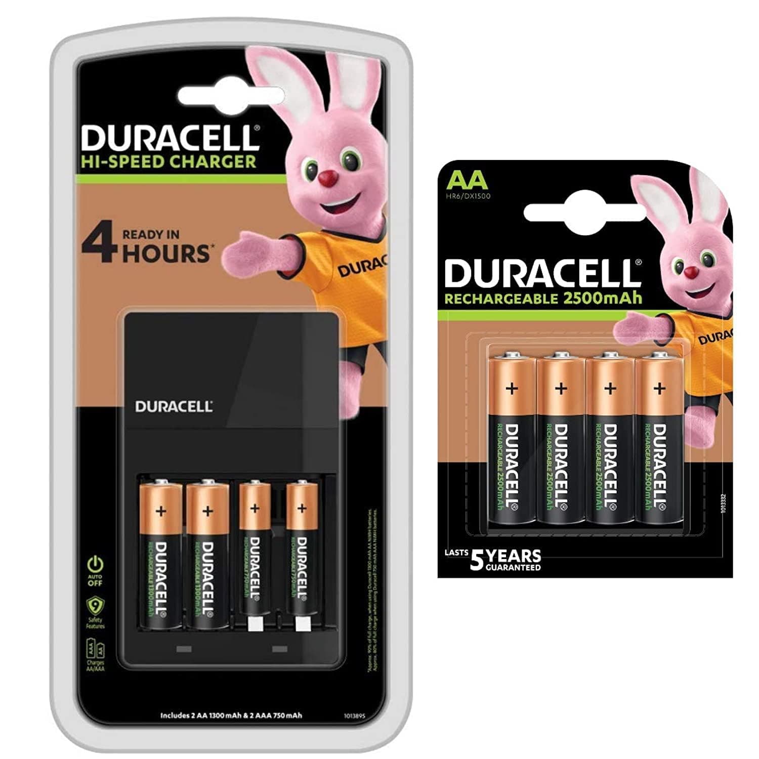 CEF 14 AA & AAA Battery Charger with 6 AA & 2 AAA Rechargeable Batteries