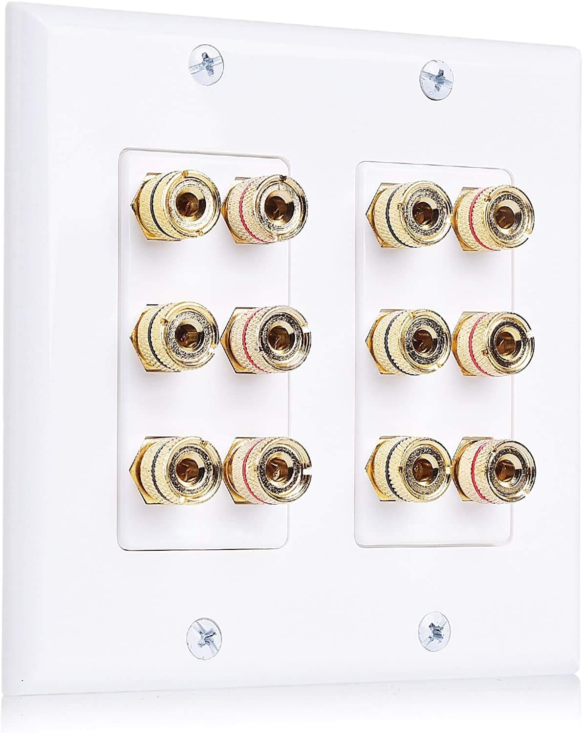12 Post Speaker Wall Plate for 6 Speakers Dolby 6.1