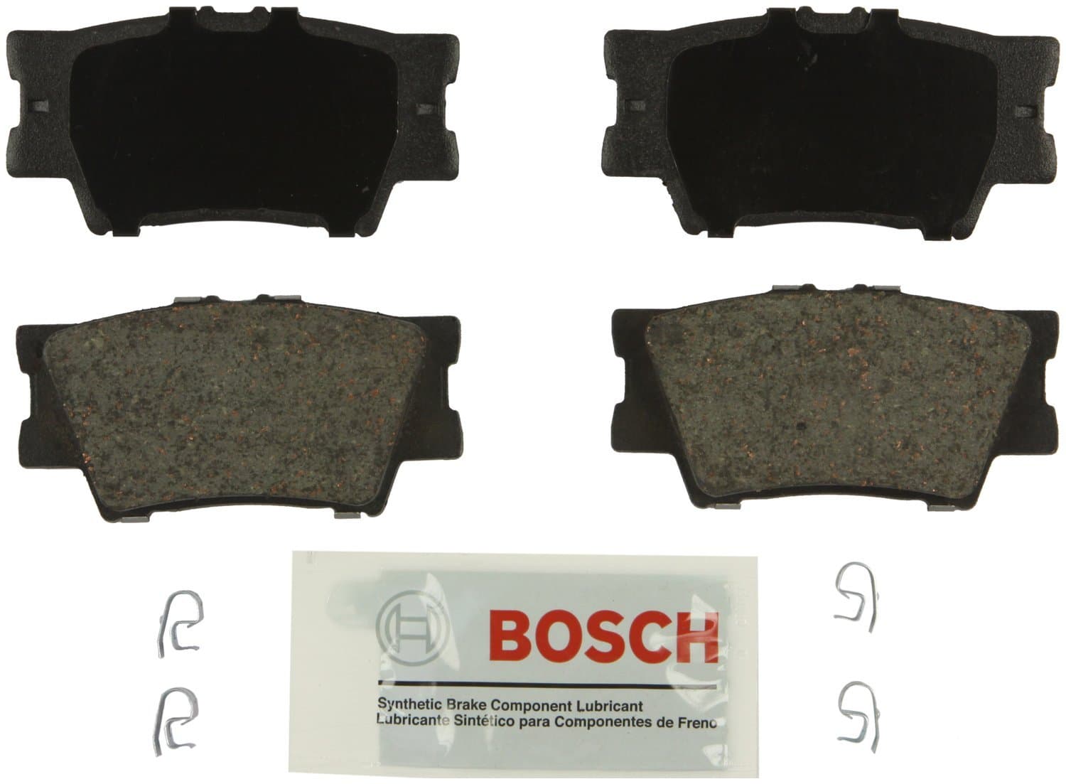 BOSCH BE1212 Blue Ceramic Disc Brake Pad Set - Compatible With Select Lexus ES300h, ES350, HS250h; Pontiac Vibe; Toyota Avalon, Camry, Matrix, RAV4; REAR