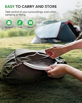 Buzbug Electric Fly Swatter, Type-C Rechargeable Mosquito Swatter, Foldable, Dual Handheld and Auto Zap Mode, 3800V Powerful Instant Bug Zapper Racket, Mosquito Bat for Indoor Outdoor Camping -WD956A