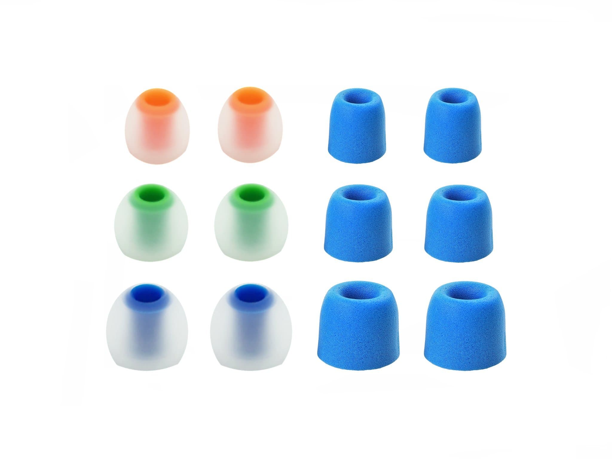 12pcs (NSY-BLMF-sB) S/M/L Premium Memory Foam and Silicone Replacement Adapters Earbuds Eartips Compatible with Fitbit Flyer Wireless Earphones/Headphones