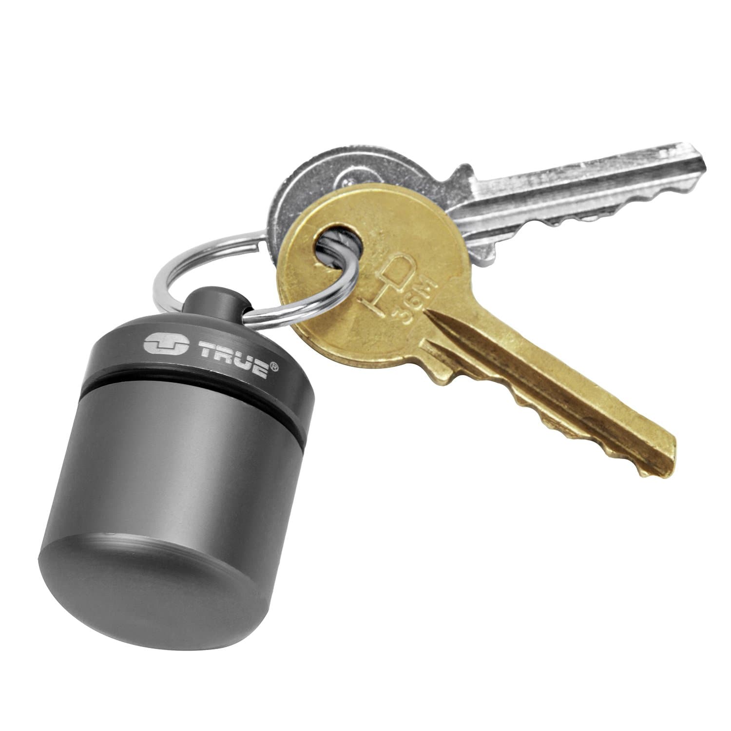 True Utility TU239 CoinStash Key Ring Coin Capsule