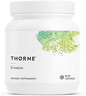 THORNE Creatine - Creatine Monohydrate, Amino Acid Powder - Support Muscles, Cellular Energy and Cognitive Function - Gluten-Free, Keto - NSF Certified for Sport - 450 grams - 90 Servings