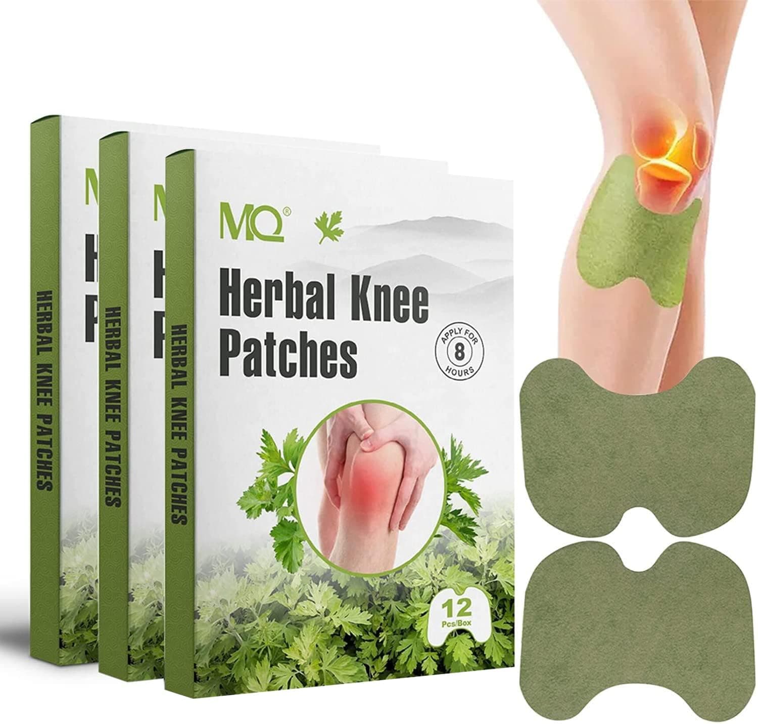 MQ 36pcs Pain Patches, Wormwood Knee Pain Patch Paste, Heat Patches