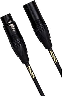 Gold XLR Stage Microphone Cable – 75 Ft | Ultra-Durable, Road-Ready, High-Fidelity Audio for Stage, Broadcast & Studio Use
