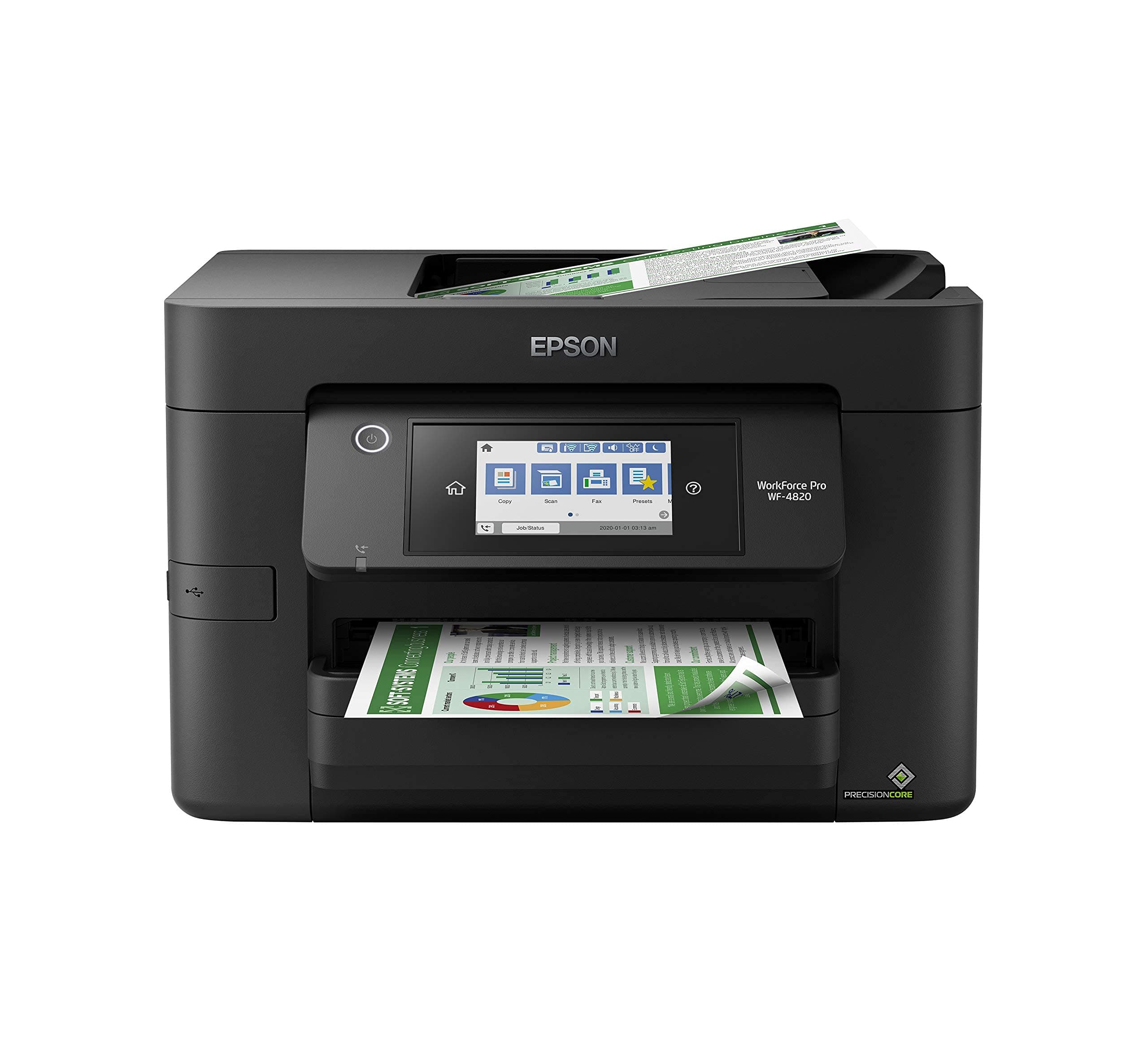Workforce® Pro WF-4820 Wireless Color Inkjet All-In-One Printer, Black, Large