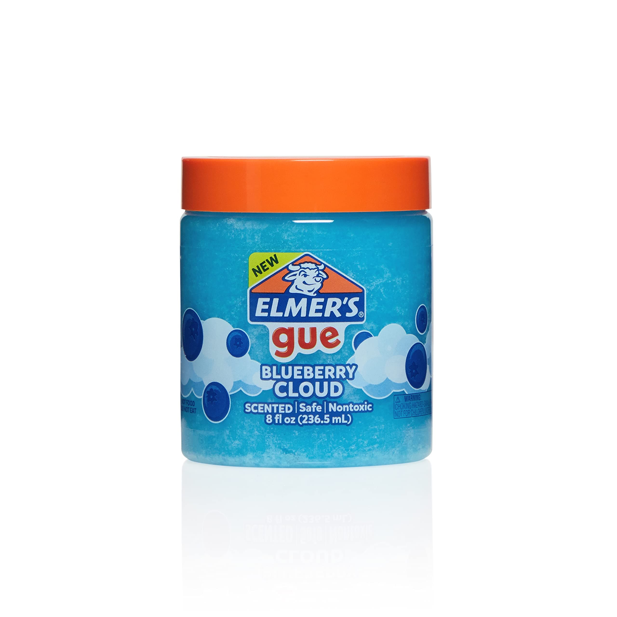 Elmer's GUE Pre Made Slime, Blueberry Cloud Slime, Scented, 2 Count