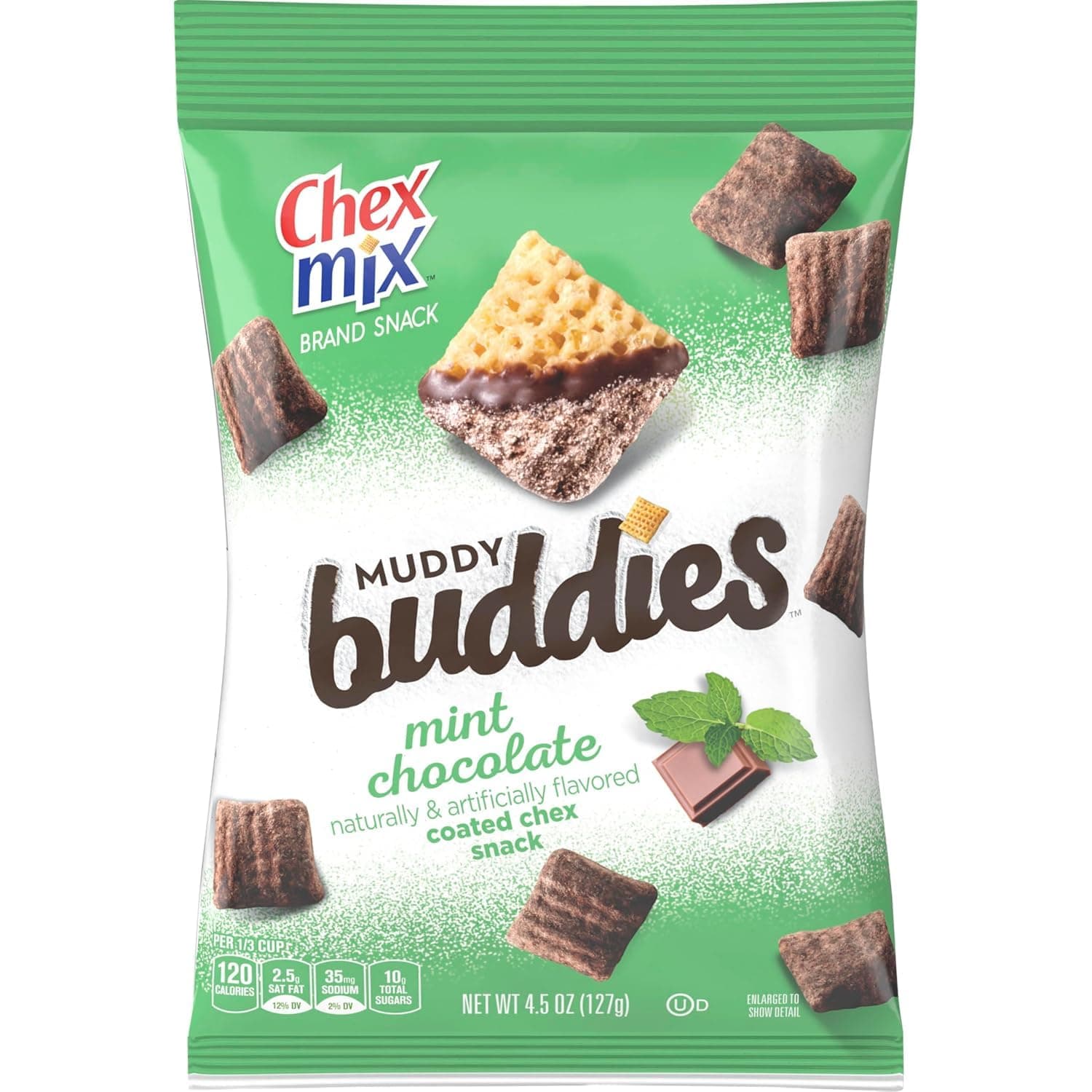Mix Muddy Buddies, Mint Chocolate, 4.5 Oz (Pack of 7)