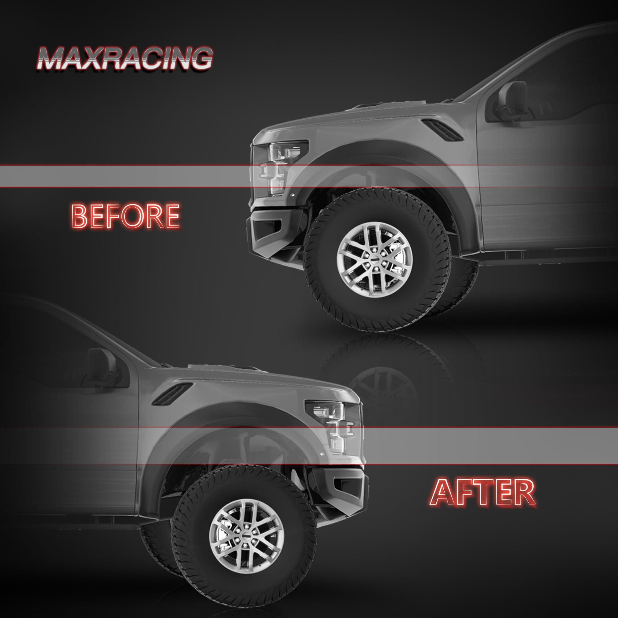 Maxracing 2" Front End Leveling Kit Compatible with Avalanche Silverado Suburban 1500 Tahoe Sierra Yukon XL1500