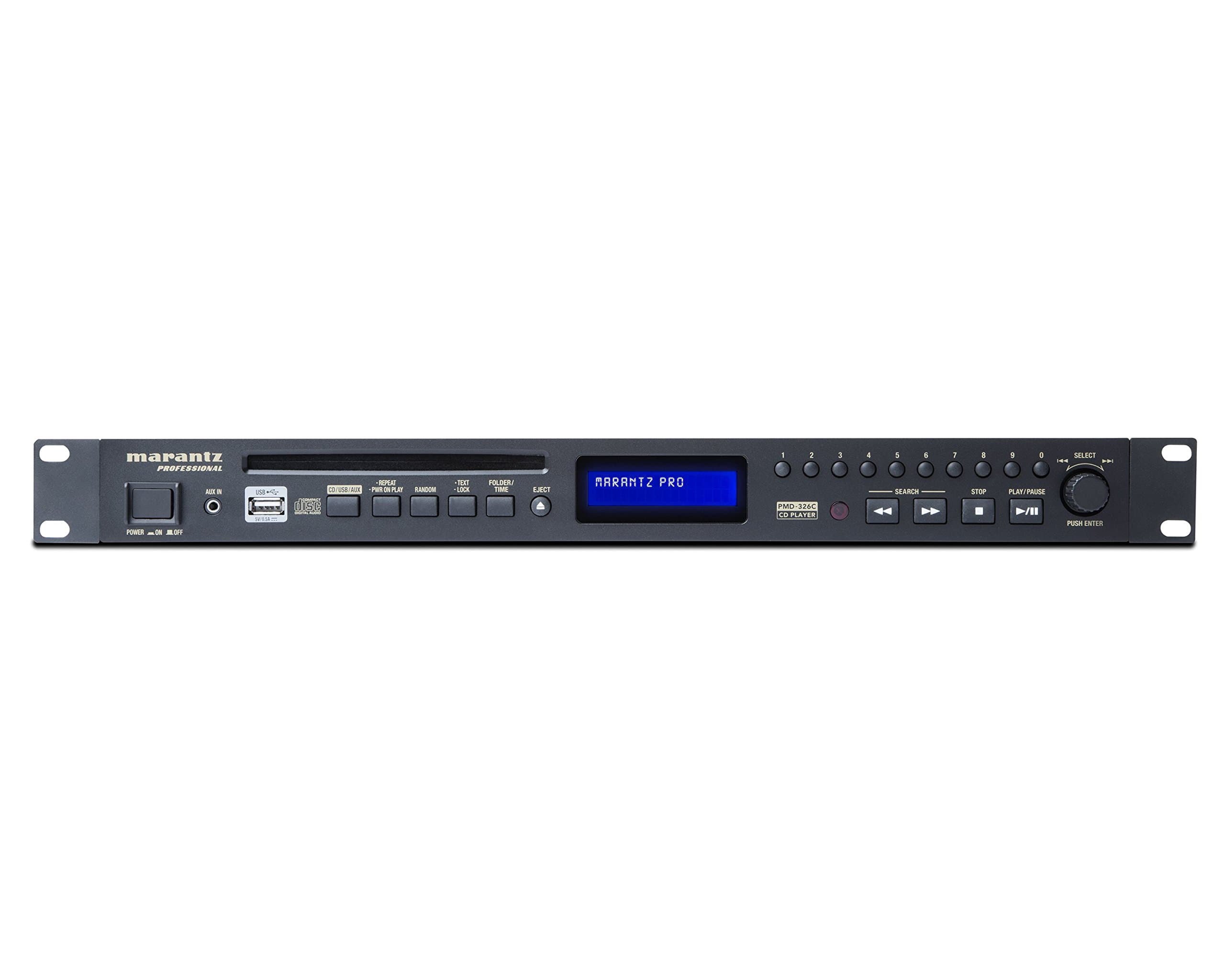 Marantz Professional PMD-326C | Commercial CD Player with Remote Control and USB and 3.5mm Aux Inputs