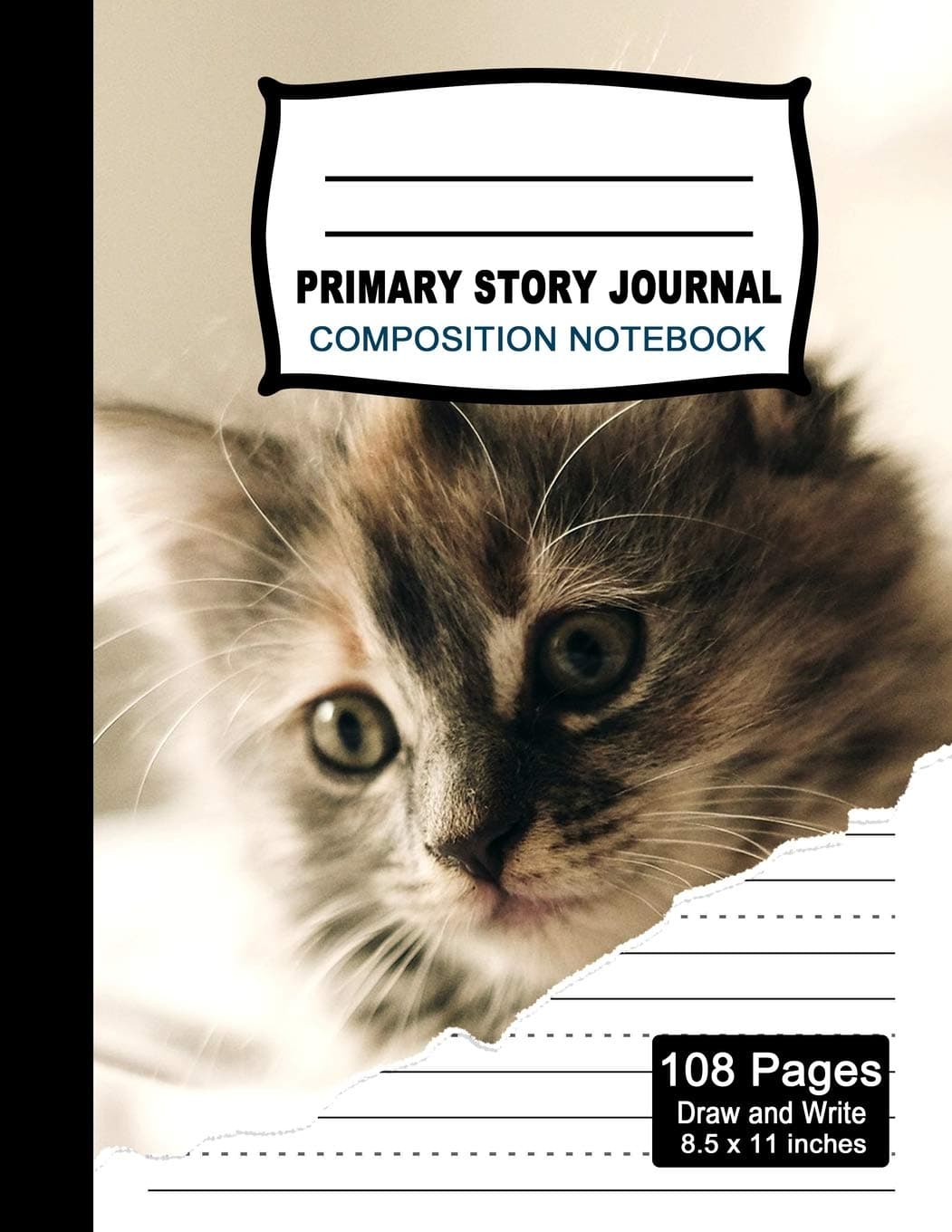 Primary Story Journal Composition Notebook: Beautiful Handwriting Write and Draw Journal for Preschool, Kindergarten, 1st & 2nd grades kids, Cute Cat ... picture space and dashed Mid line Grades. Paperback – August 17, 2019