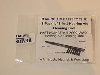 3-in-1 Hearing Aid Cleaning Tool - 3 Pack