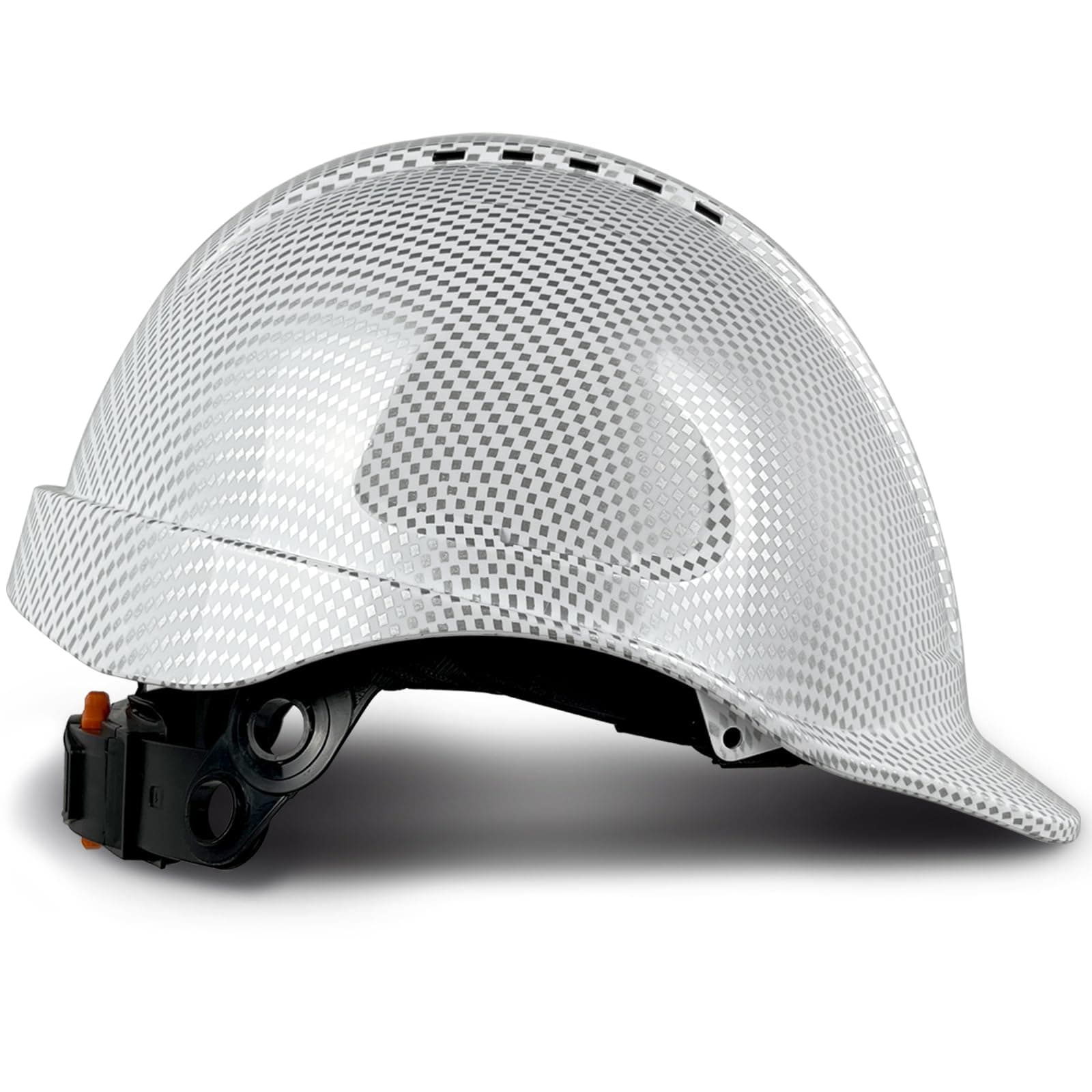 Safety Helmet Cap Style ABS Work Hard Hat Vented Hardhats for Men Carbon Fiber Pattern Industrial ANSI z89.1 OSHA