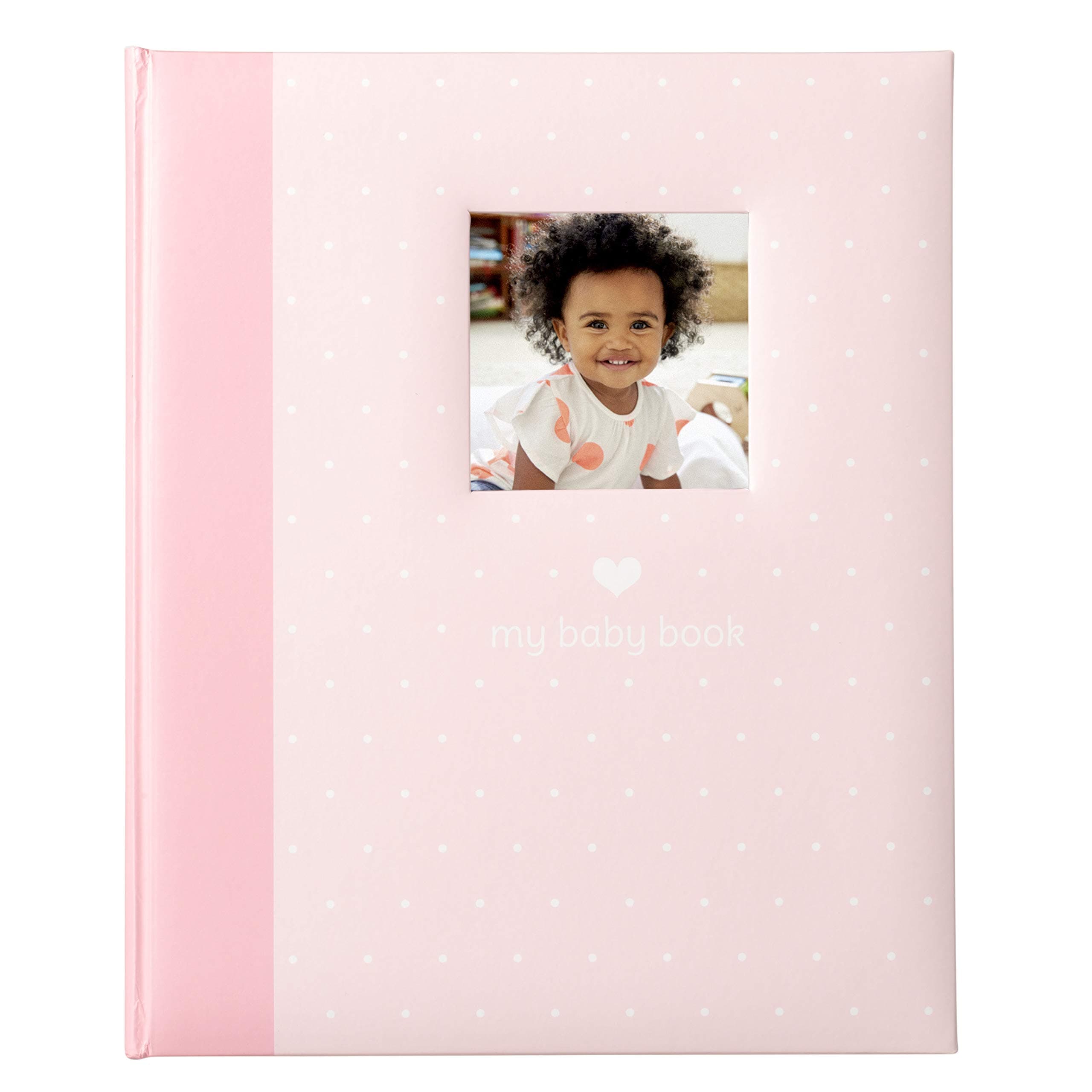 Tiny Ideas Polka Dot Baby Memory Book, Pink