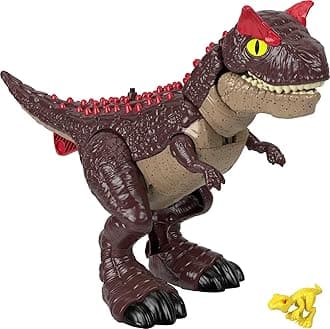 Fisher-Price Imaginext Jurassic World Dinosaur Toy Spike Strike Carnotaurus 11-Inch Figure Set for Pretend Play Preschool Kids Ages 3+ Years