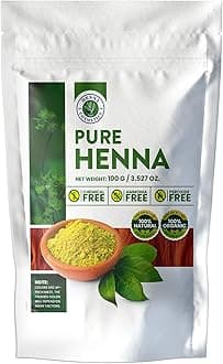 100% Pure Henna Powder for Hair Dye, Henna Hair Dye Red/brown Color Powder | 100 Grams / 3.5 Ounces…