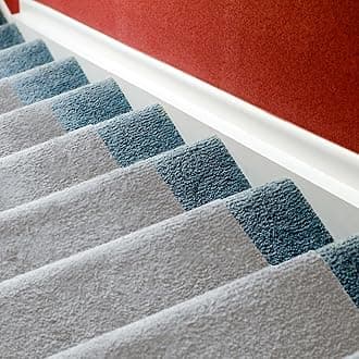 LAMINET Non-Slip Carpet & Stair Protector - Grey, 6' L x 30" W - Low-Pile, Durable, Washable Protector for Carpeted Stairs, Floors, Hallways, and High-Traffic Areas