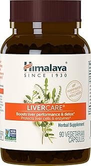 LiverCare – Herbal Liver Support with Capers, Chicory, Arjuna & Yarrow – Promotes Detox, Bile Production & Waste Elimination – Vegan, Non-GMO, Gluten-Free 375 mg, 90 Capsules (45 Day Supply)