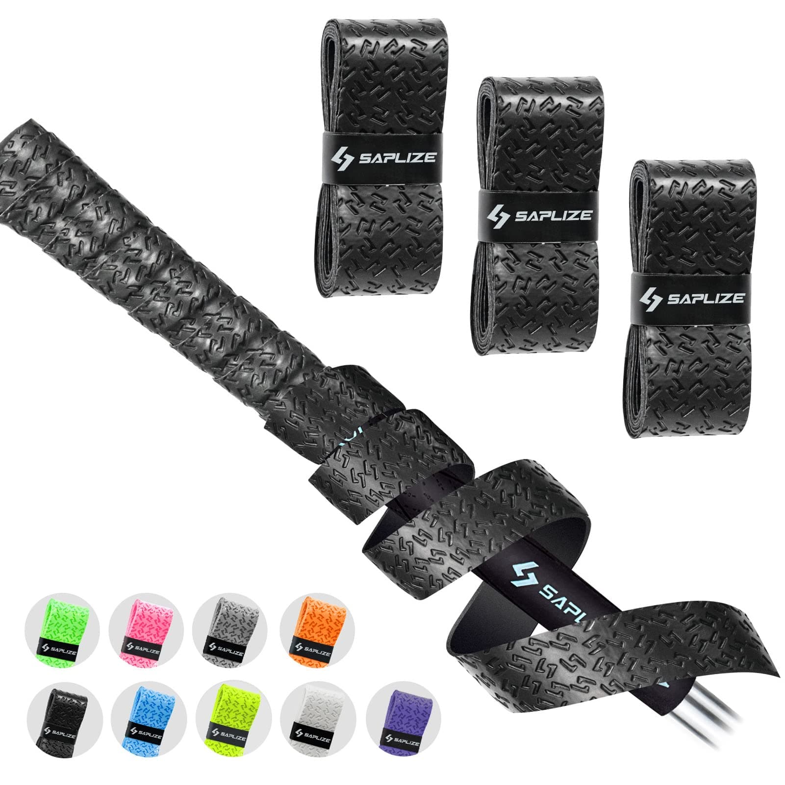 SAPLIZE Golf Grip Wrapping Tapes, 3-Pack Tacky PU Overgrip Tapes, New Regripping Solution for Golf Club Grips, Golf Regripping Wrap Tape