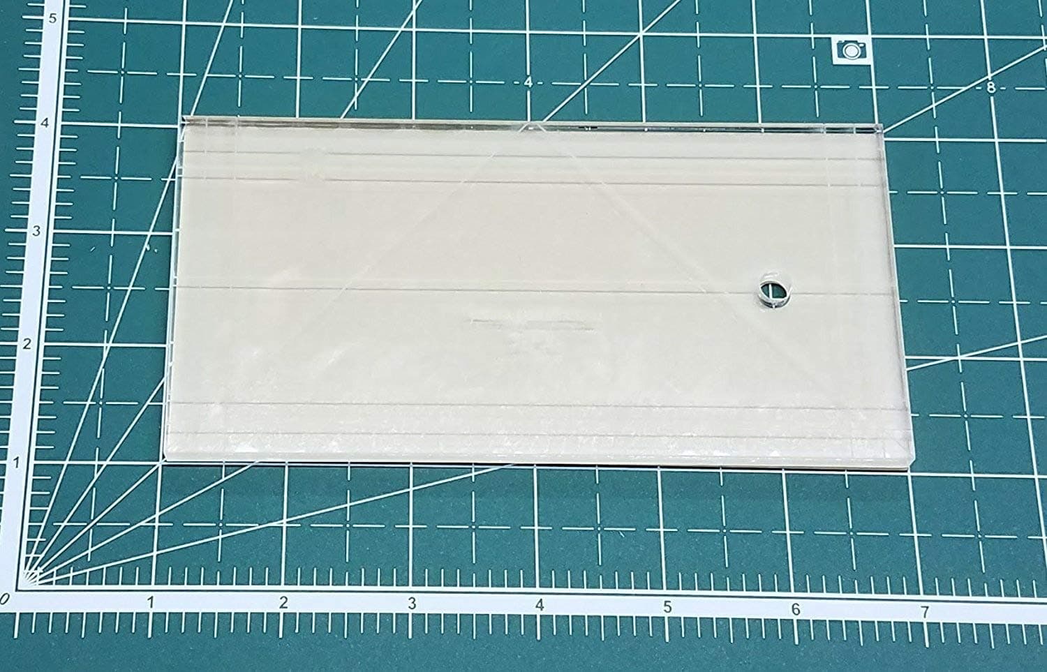 Long Arm Quilting Template Ruler 1/4" Thick (3" x 6")