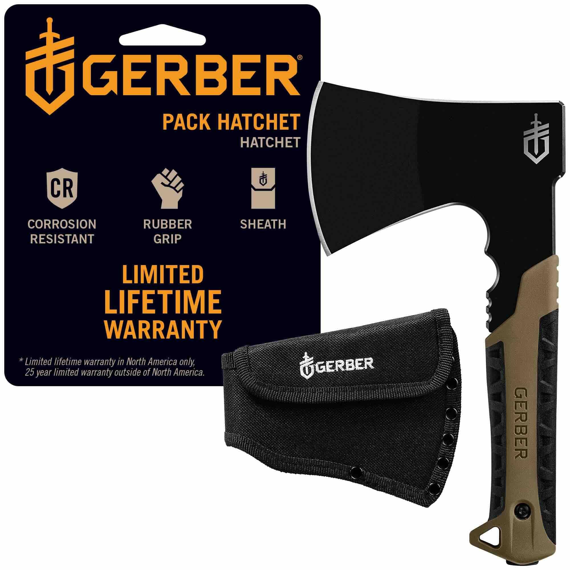 Gerber Pack Hatchet Camping Axe - Coyote Brown Handle/Black Blade [31-003484]