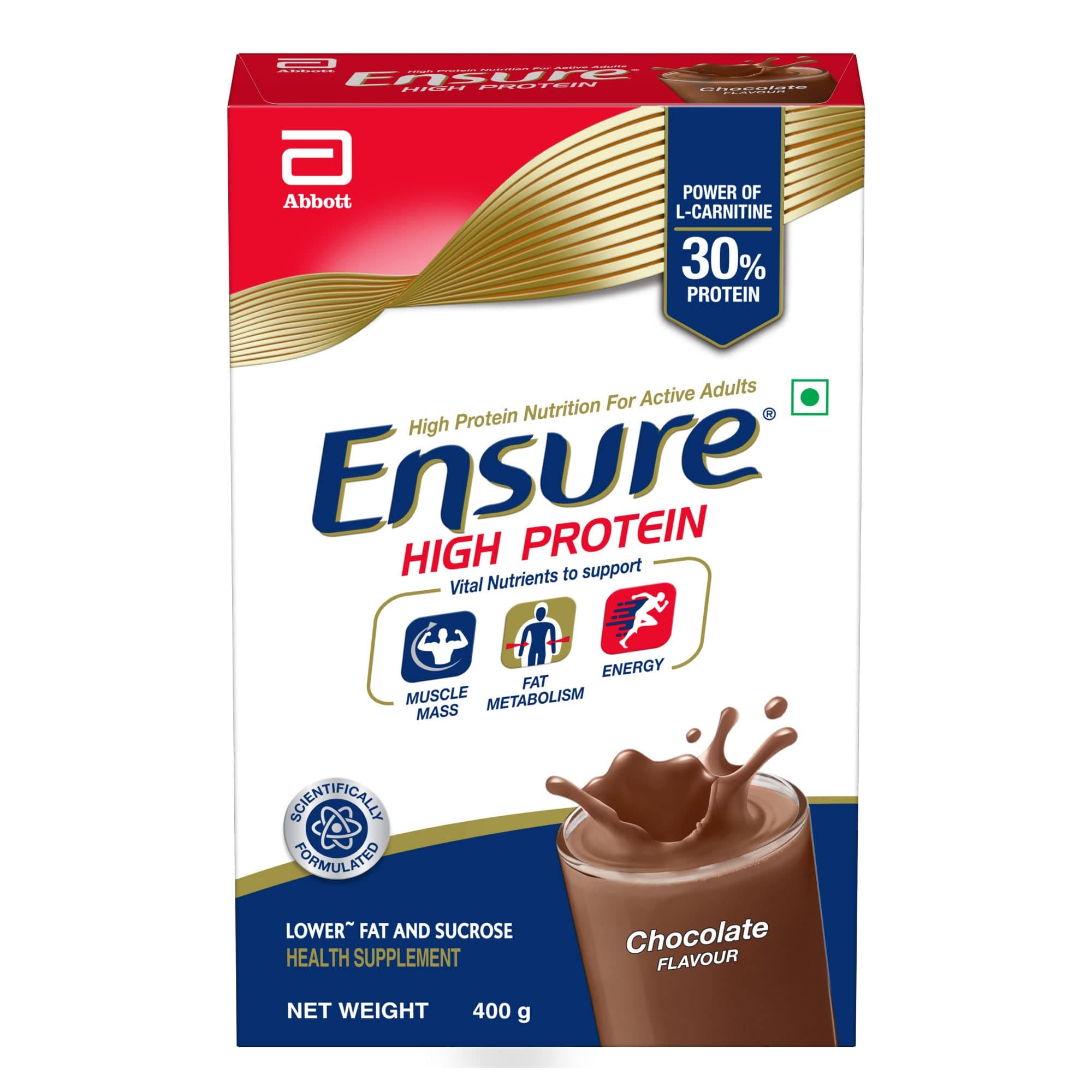 High Protein Drink for Physically Active Adults - Chocolate 400g