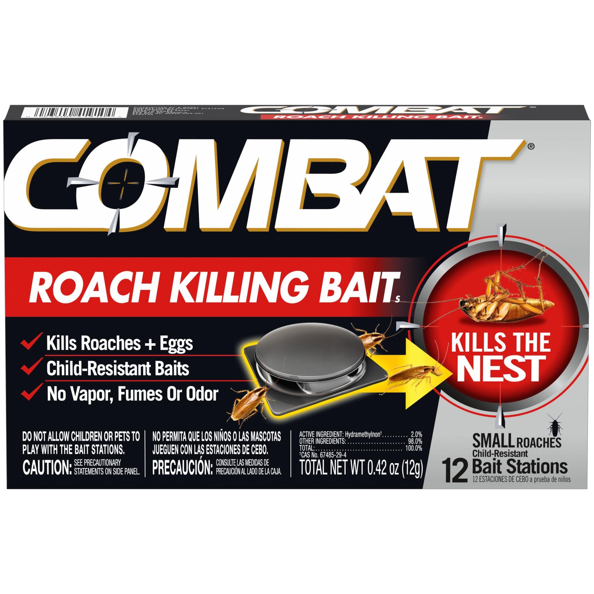 Combat Max Small Roach Bait 12ct