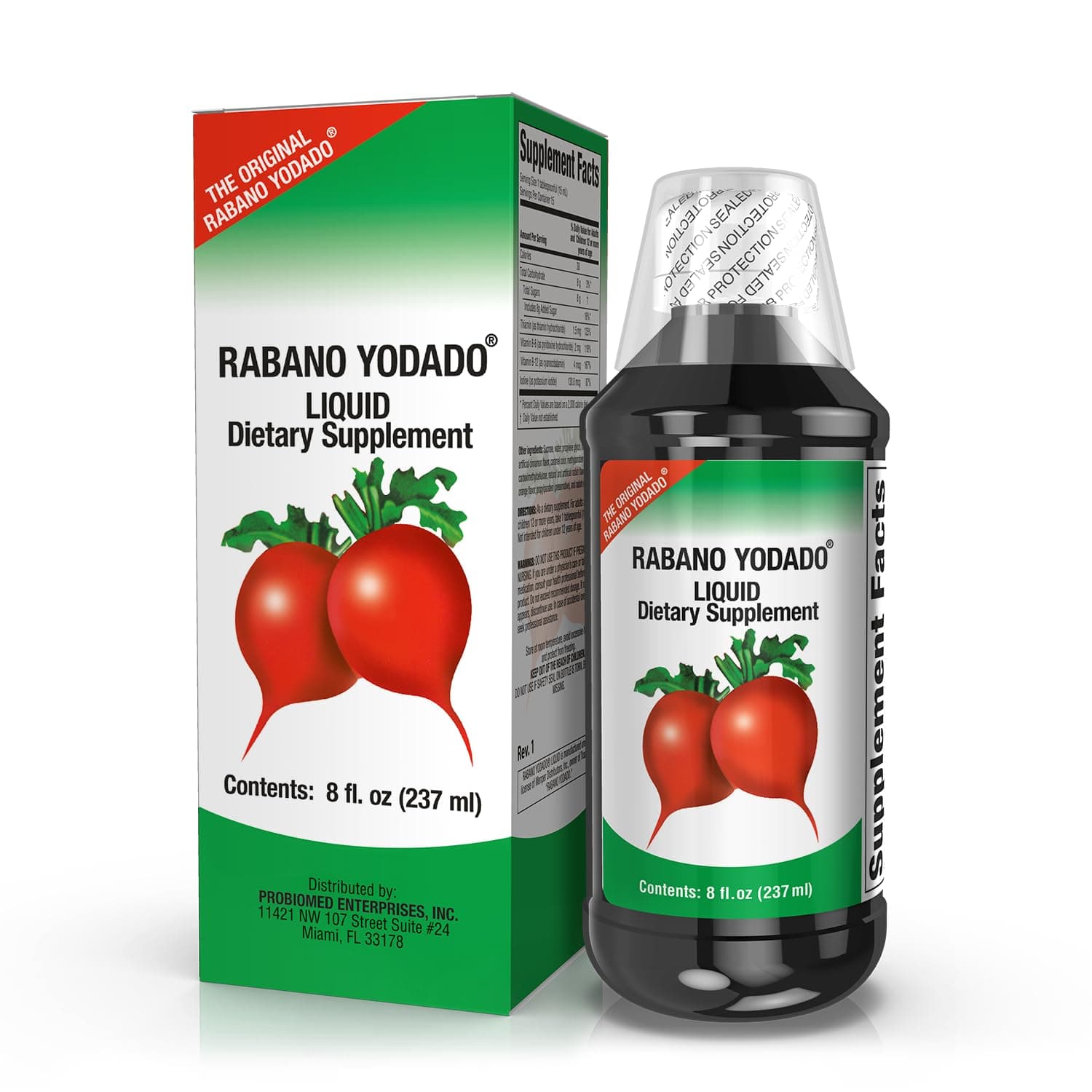 Rabano Yodado Supplement Liquid, 8 fl.oz