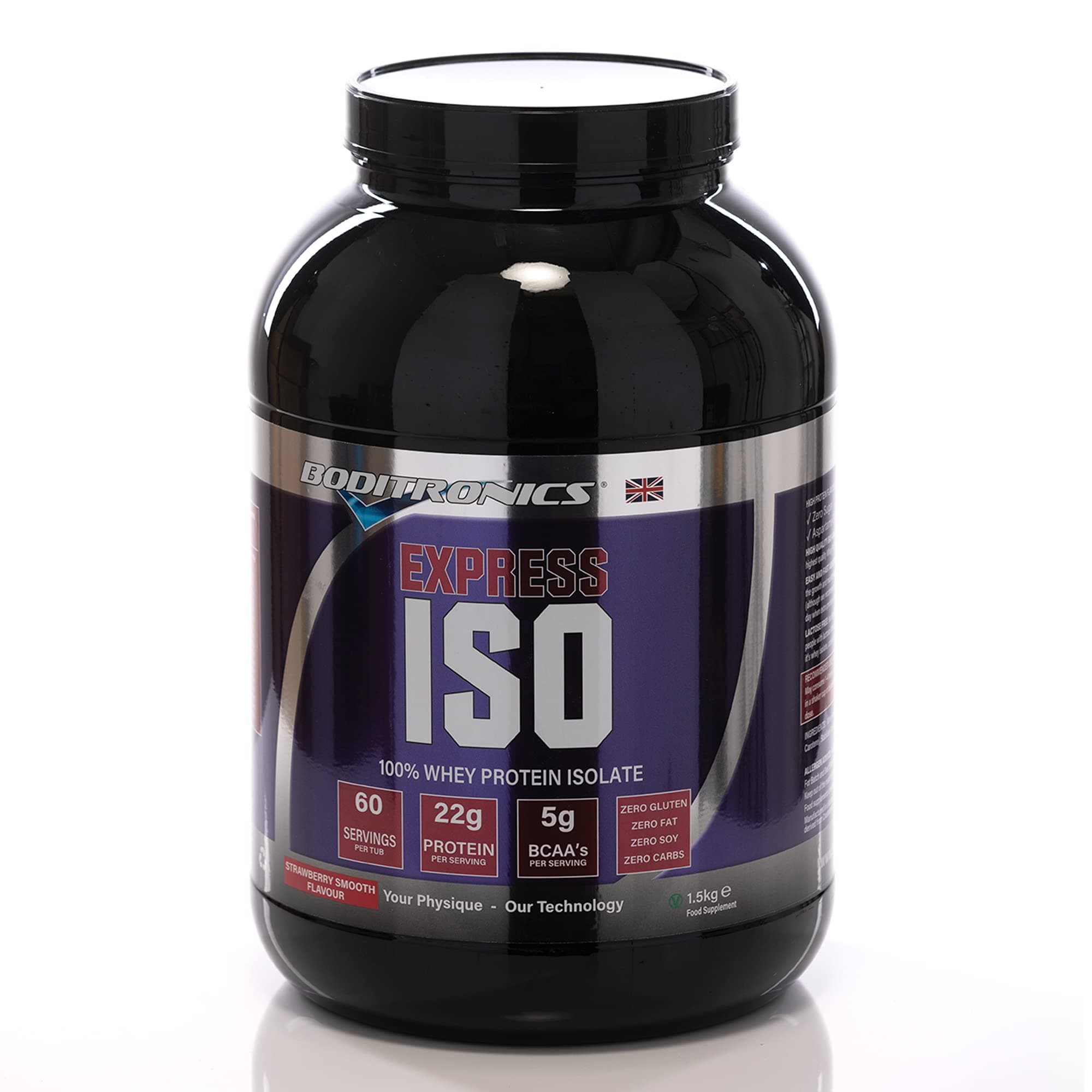 – Boditronics 1.5 kg Iso Express Whey 100% Whey Isolate Protein Powder with Occurring Amino Acid, BCAAs & Glutamine Support to Lean Mass, Muscle Growth Protein Powder