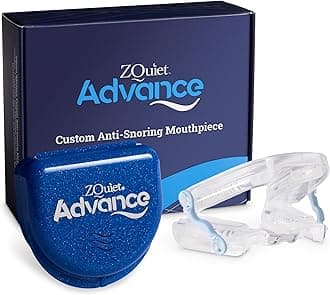 ZQuiet, Advance, Custom Anti-Snoring Mouthpiece, Adjustable Mouthguard with 4 Jaw Advancement Sizes, Slim & Low-Profile, Clear