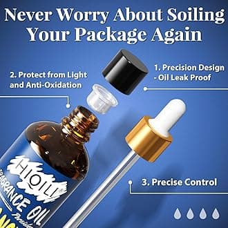 HIQILI Feangipani ​Essential Oil - Pure Fragrance Oil for Diffuser, Candle Soap Perfume Lotion Shampoo Making, 3.38 Fl Oz Halloween Thanksgiving Gift