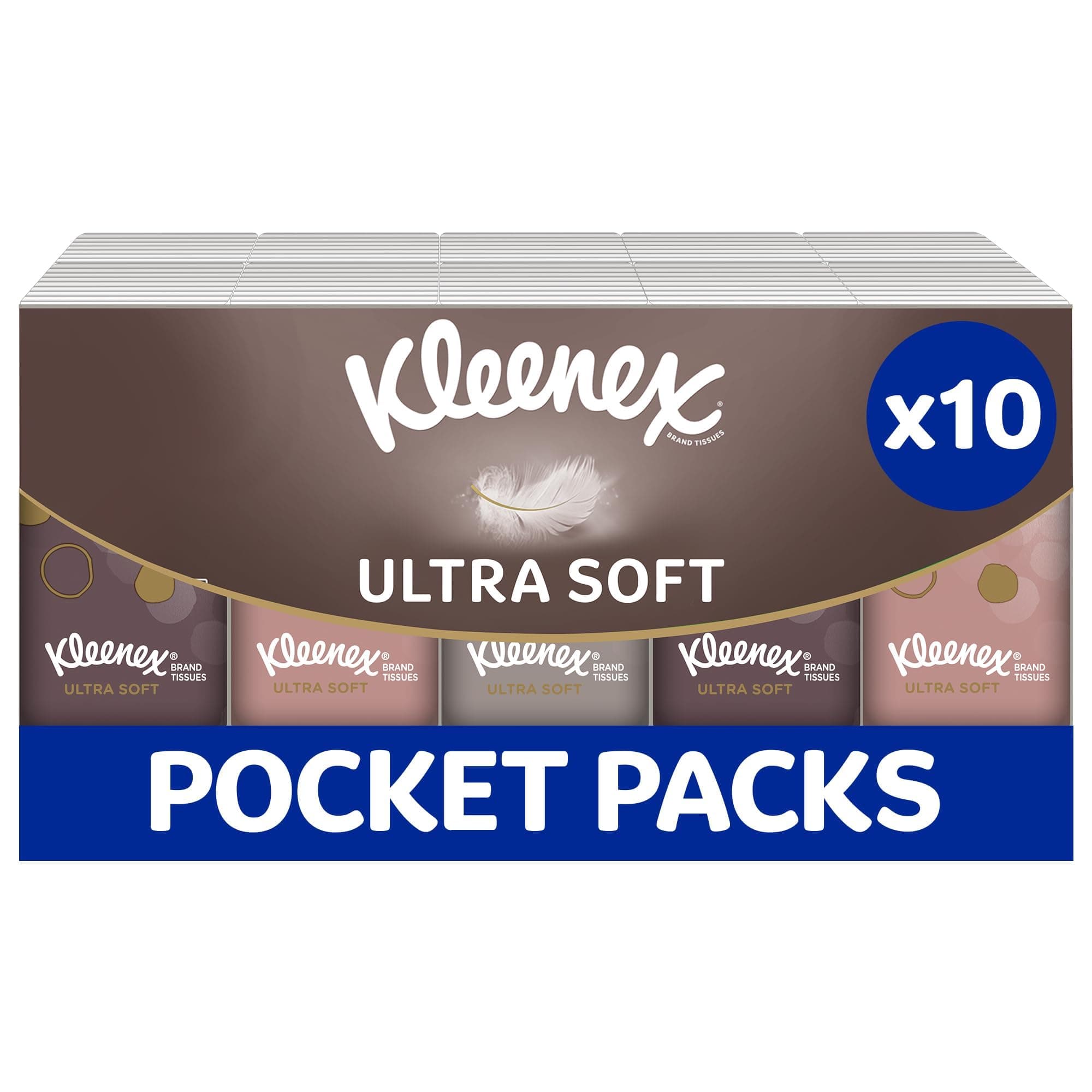 Ultra Soft Pocket Pack Tissues - Beautifully Soft And Silky Tissues - 10 Pack x 7 sheets (4ply)