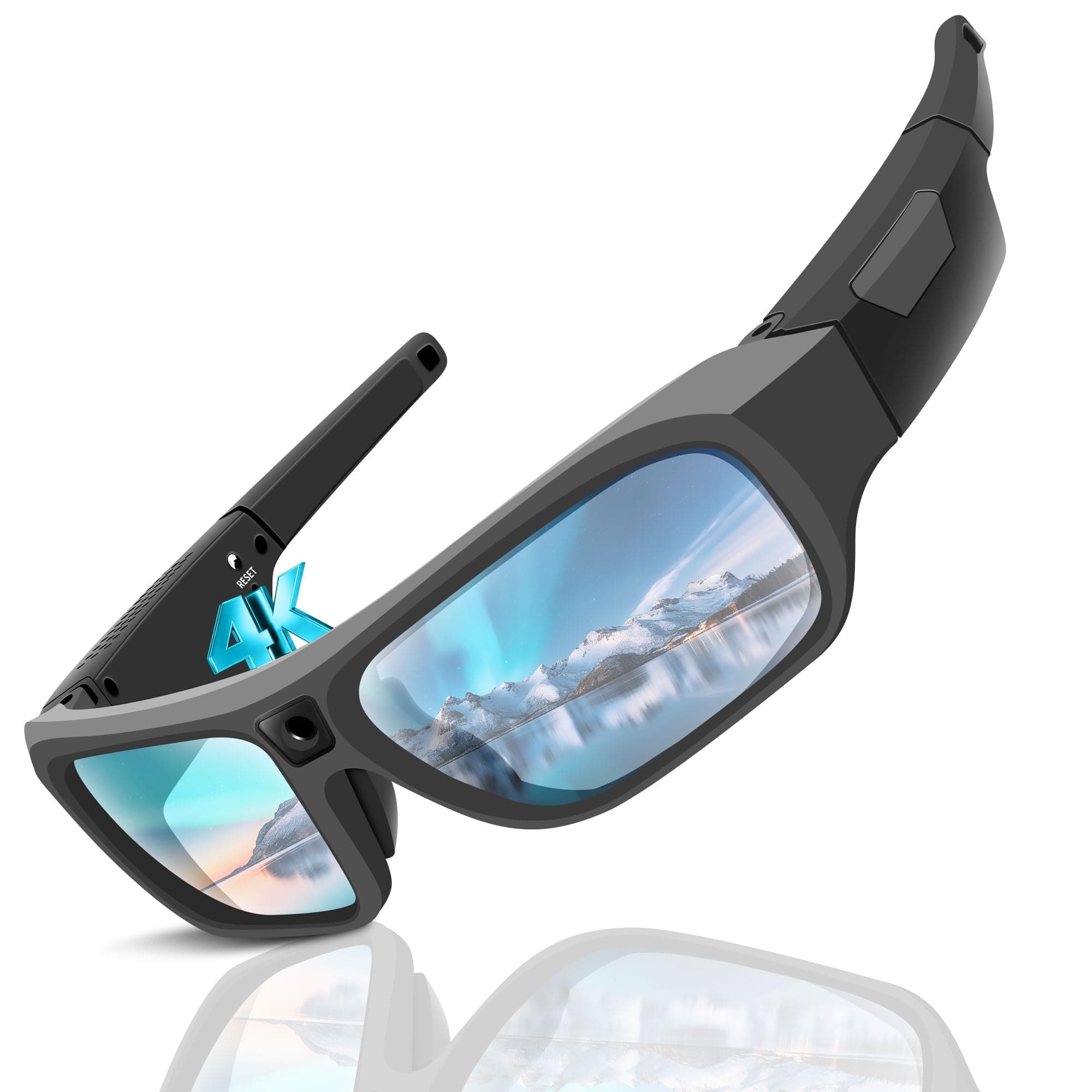 2026 Next-Gen Camera Glasses 4K, Smart Glasses Camera for Men Women, Smart Sunglasses with UV400 Protection, Video Glasses for Outdoor Activities, Hiking, Cycling, Riding, Climbing, Driving