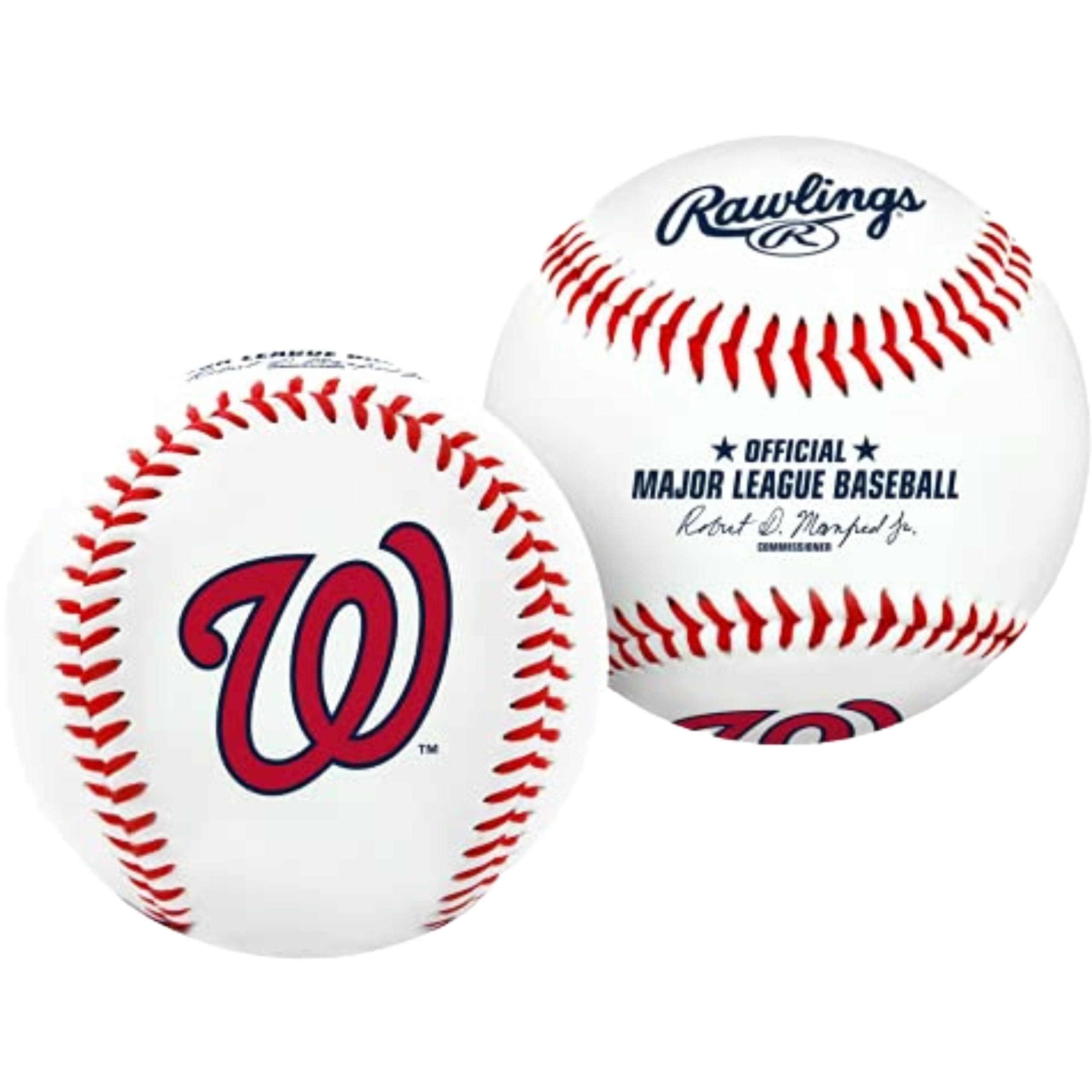 Rawlings | MLB Team Logo Baseball | Nationals | Official | White