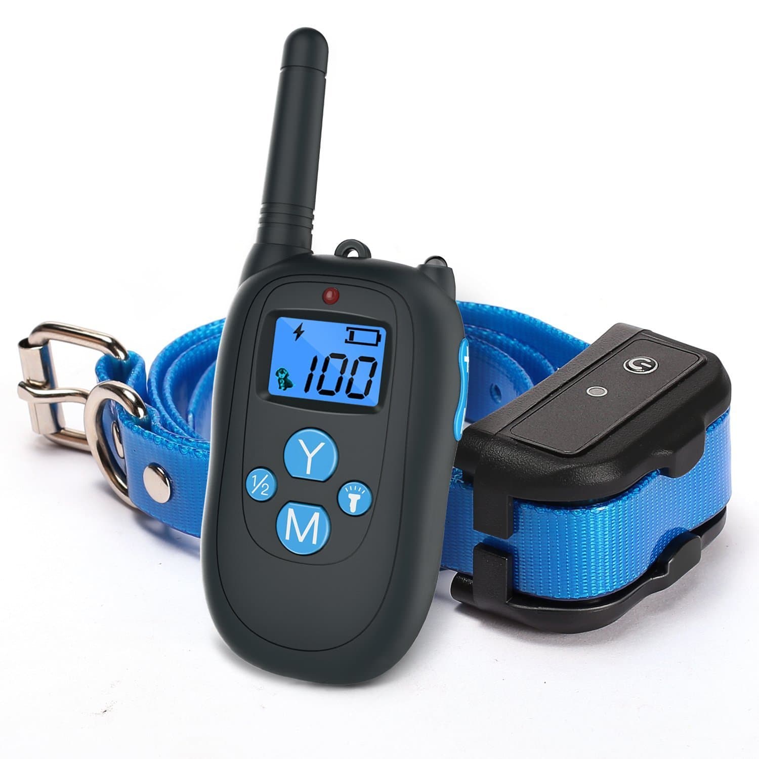 Dog Training Collar 1000ft Remote Training and 100% Waterproof Rechargeable Shock Collar with Beep Vibration and Electric Dog Collar Dogs