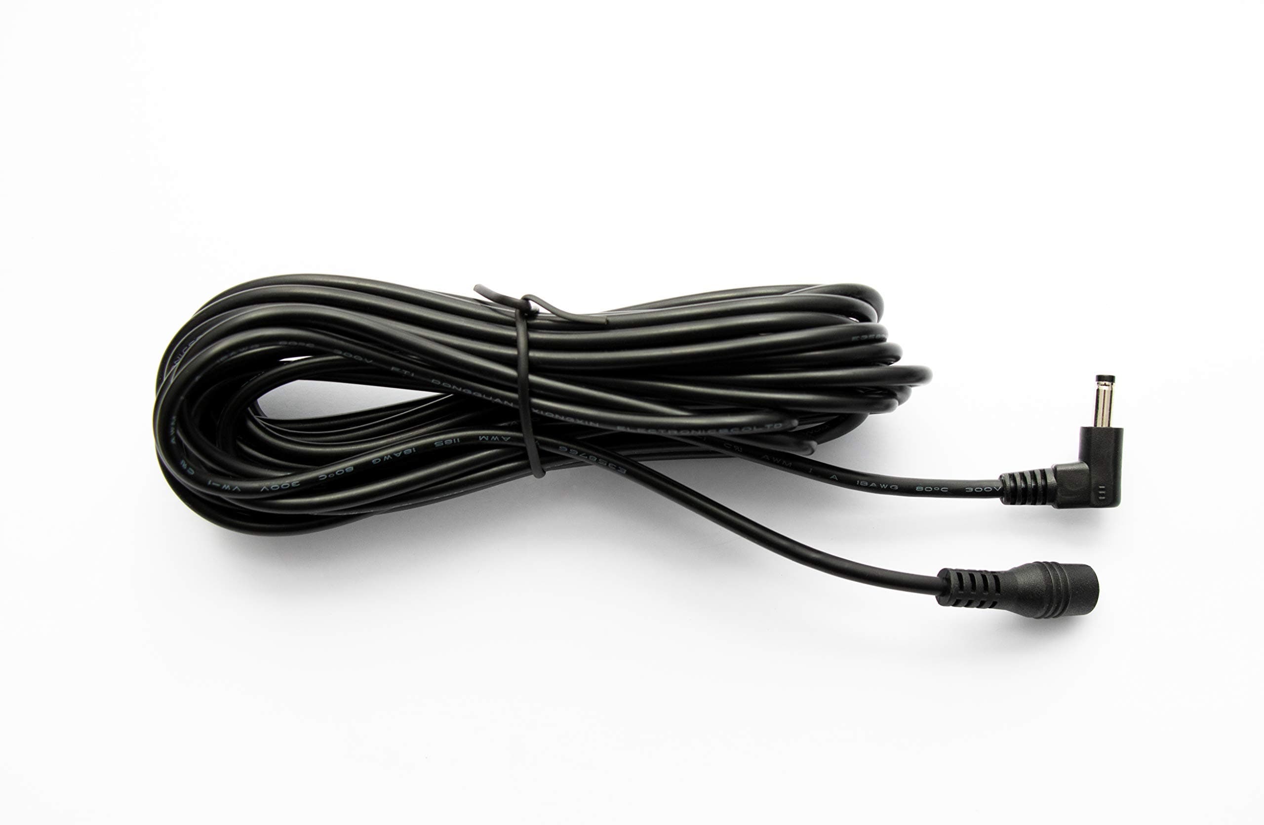 DC extension cable - connector size: 4.0 x 1.7 mm - 5m - black/cable accessories