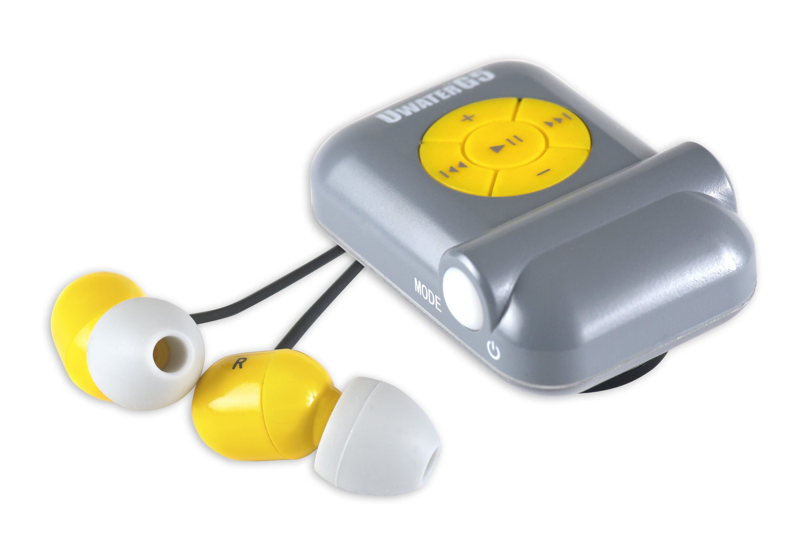 G5 Waterproof Action MP3/FM Player (Grey and Yellow)