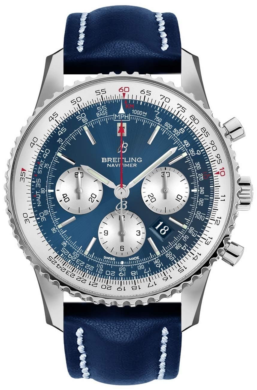 Navitimer 1 Chronograph Automatic Chronometer Aurora Blue Dial Men's Watch AB0127211C1X1
